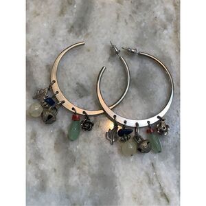 Southwestern Silver Earring Hoops